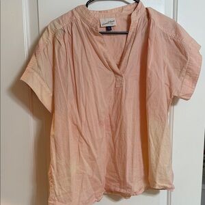 Universal Thread Peach Short Sleeve Blouse